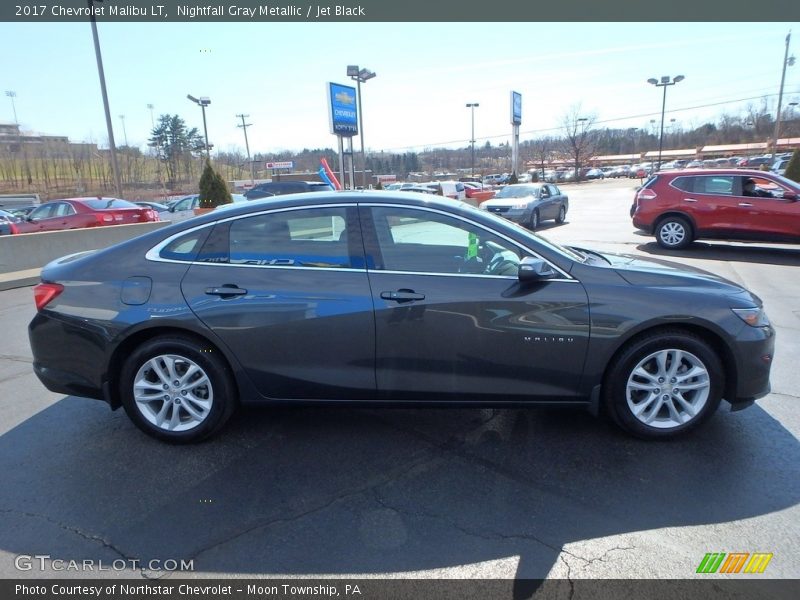 Nightfall Gray Metallic / Jet Black 2017 Chevrolet Malibu LT