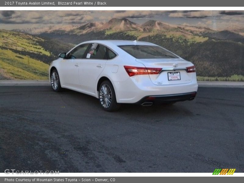 Blizzard Pearl White / Black 2017 Toyota Avalon Limited