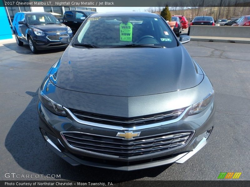 Nightfall Gray Metallic / Jet Black 2017 Chevrolet Malibu LT