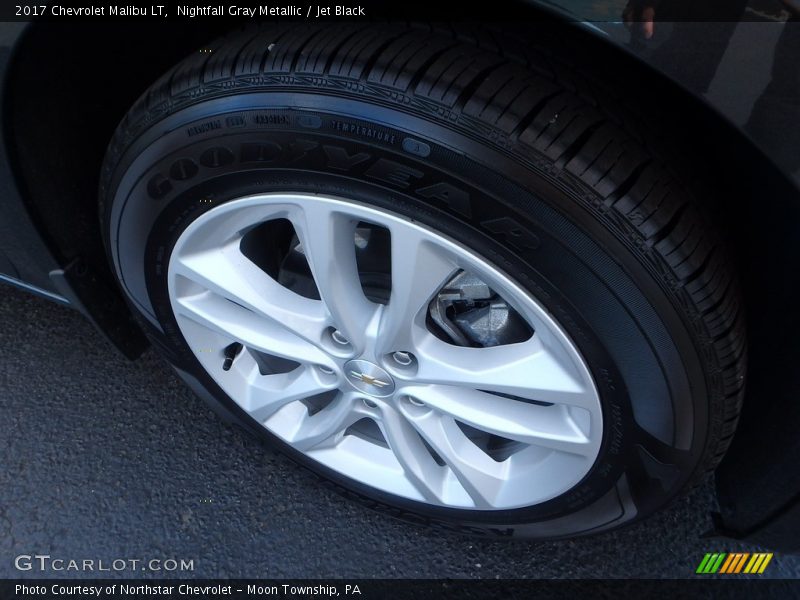 Nightfall Gray Metallic / Jet Black 2017 Chevrolet Malibu LT