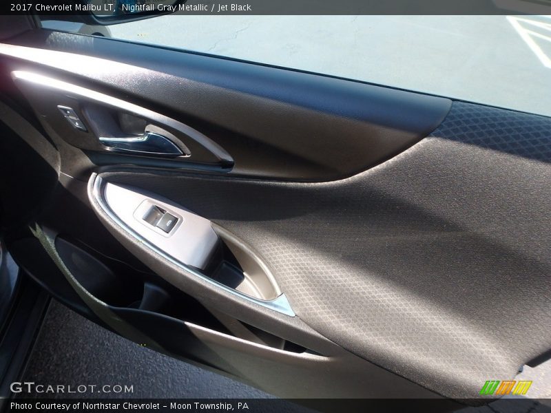 Nightfall Gray Metallic / Jet Black 2017 Chevrolet Malibu LT