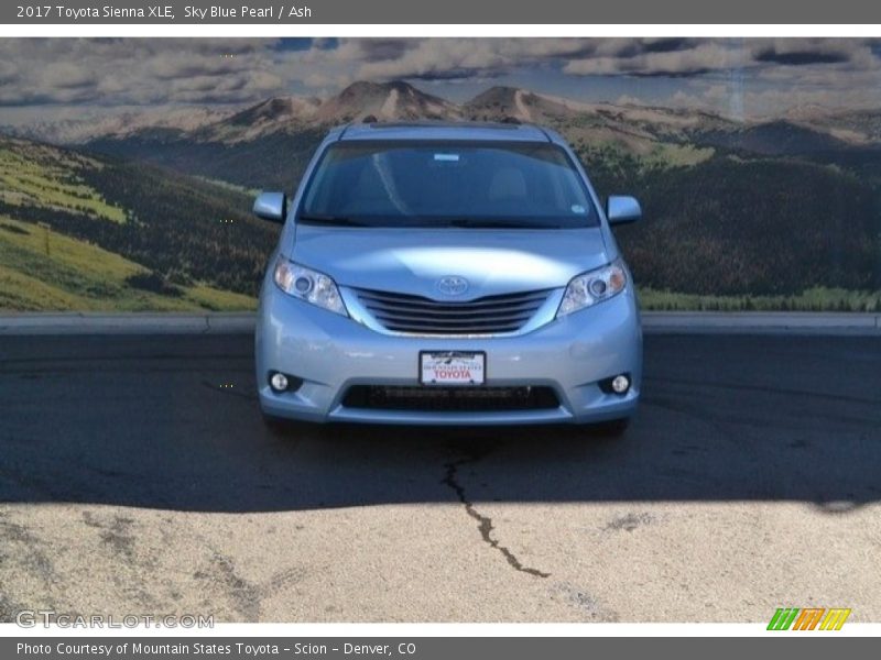 Sky Blue Pearl / Ash 2017 Toyota Sienna XLE