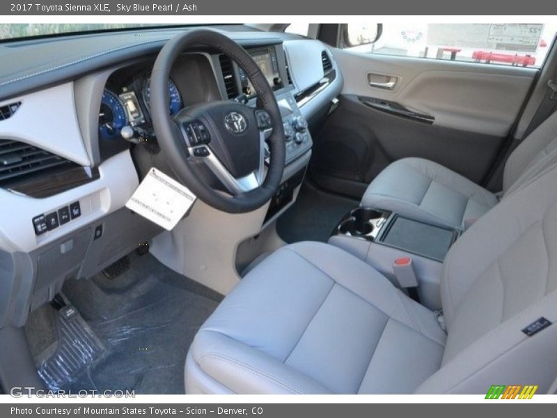 Sky Blue Pearl / Ash 2017 Toyota Sienna XLE