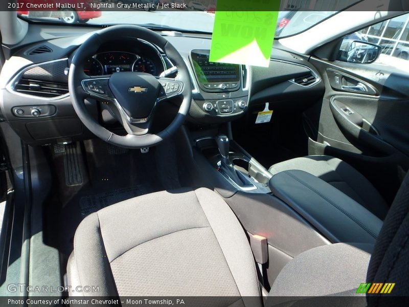 Nightfall Gray Metallic / Jet Black 2017 Chevrolet Malibu LT