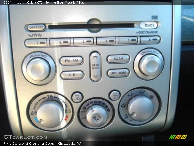 Sterling Silver Metallic / Black 2004 Mitsubishi Galant GTS