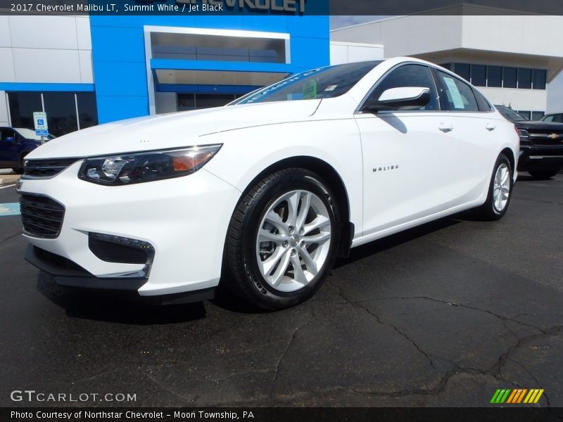 Summit White / Jet Black 2017 Chevrolet Malibu LT