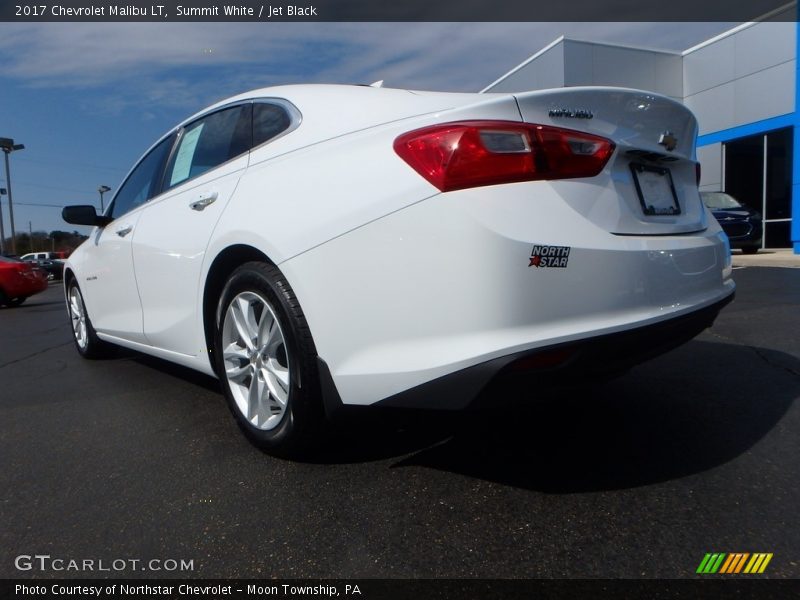 Summit White / Jet Black 2017 Chevrolet Malibu LT
