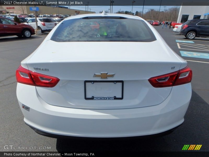 Summit White / Jet Black 2017 Chevrolet Malibu LT