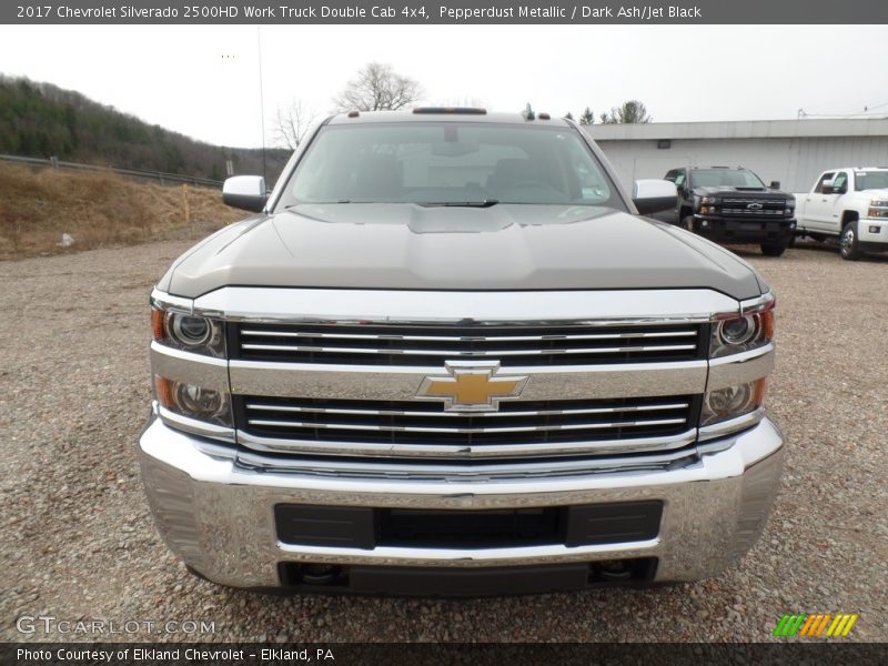 Pepperdust Metallic / Dark Ash/Jet Black 2017 Chevrolet Silverado 2500HD Work Truck Double Cab 4x4