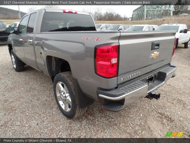 Pepperdust Metallic / Dark Ash/Jet Black 2017 Chevrolet Silverado 2500HD Work Truck Double Cab 4x4