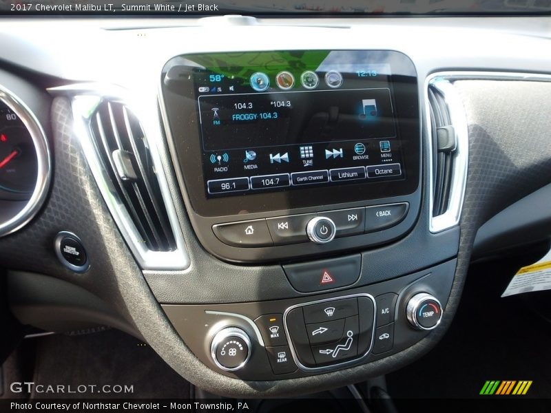 Summit White / Jet Black 2017 Chevrolet Malibu LT