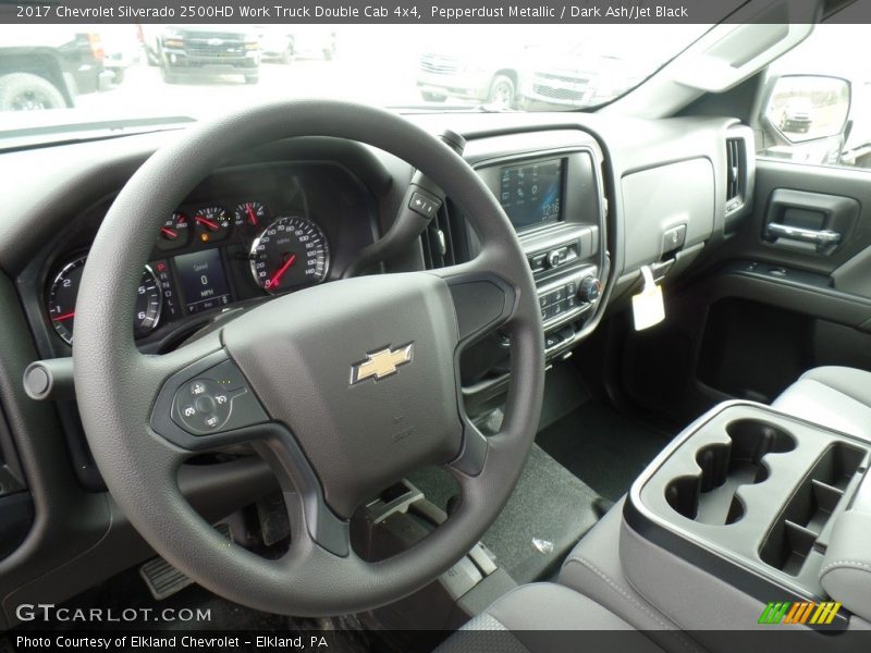 Pepperdust Metallic / Dark Ash/Jet Black 2017 Chevrolet Silverado 2500HD Work Truck Double Cab 4x4