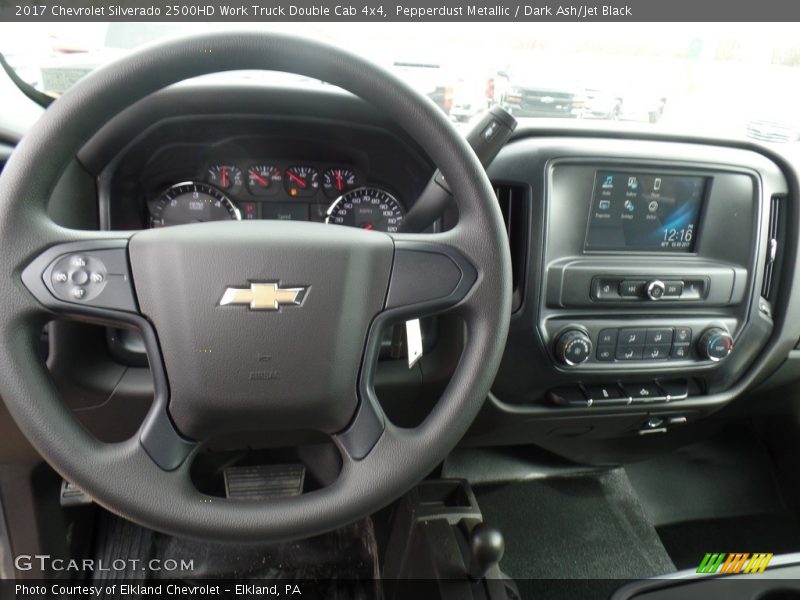 Pepperdust Metallic / Dark Ash/Jet Black 2017 Chevrolet Silverado 2500HD Work Truck Double Cab 4x4