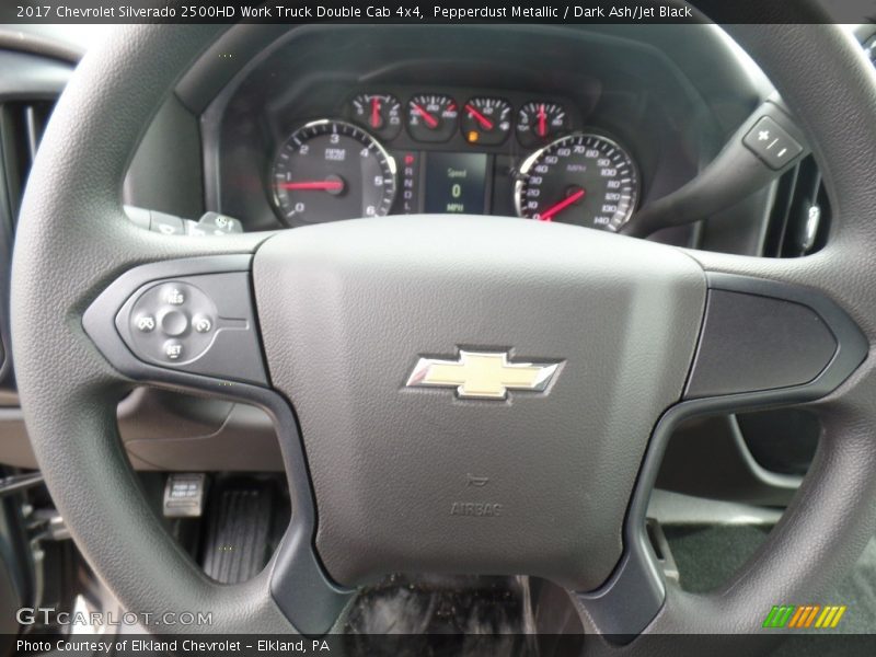 Pepperdust Metallic / Dark Ash/Jet Black 2017 Chevrolet Silverado 2500HD Work Truck Double Cab 4x4