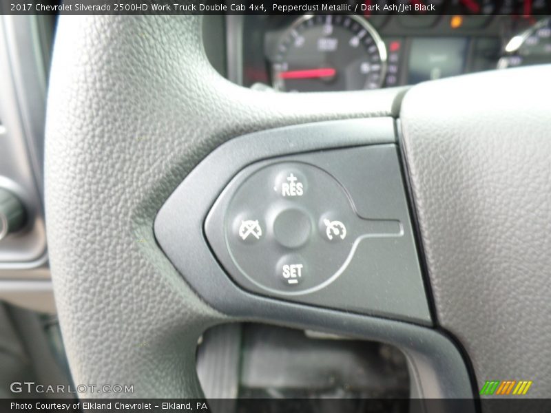Pepperdust Metallic / Dark Ash/Jet Black 2017 Chevrolet Silverado 2500HD Work Truck Double Cab 4x4