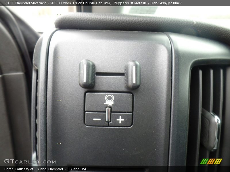 Pepperdust Metallic / Dark Ash/Jet Black 2017 Chevrolet Silverado 2500HD Work Truck Double Cab 4x4