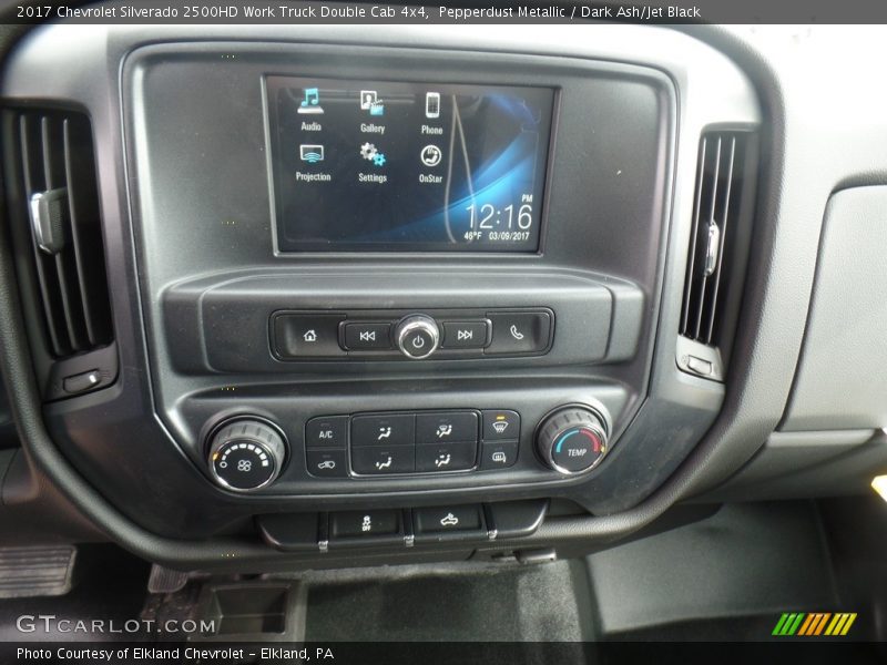 Pepperdust Metallic / Dark Ash/Jet Black 2017 Chevrolet Silverado 2500HD Work Truck Double Cab 4x4