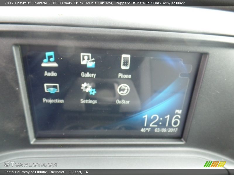 Pepperdust Metallic / Dark Ash/Jet Black 2017 Chevrolet Silverado 2500HD Work Truck Double Cab 4x4