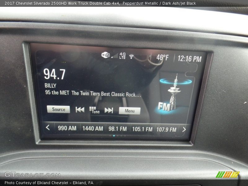 Pepperdust Metallic / Dark Ash/Jet Black 2017 Chevrolet Silverado 2500HD Work Truck Double Cab 4x4