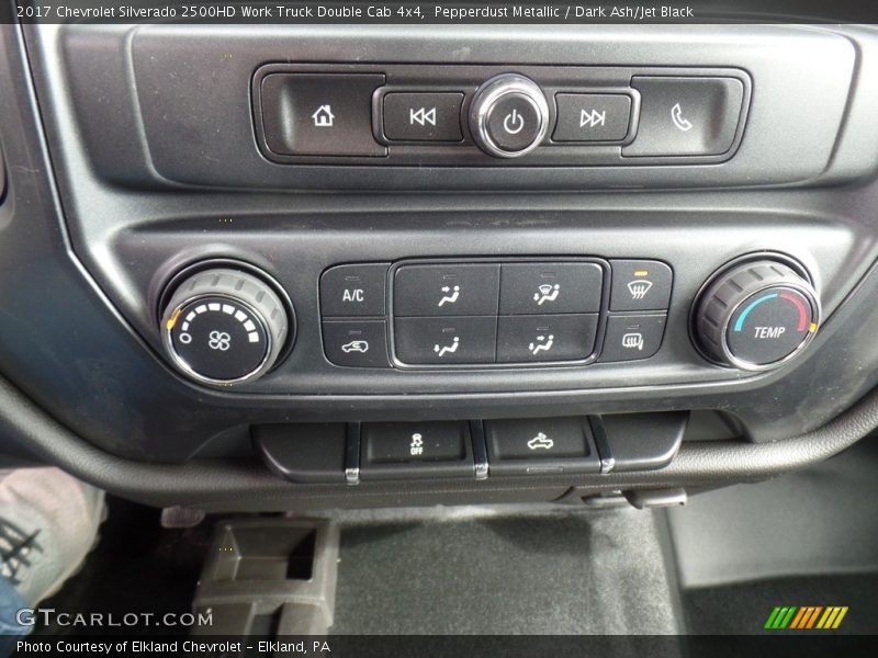 Pepperdust Metallic / Dark Ash/Jet Black 2017 Chevrolet Silverado 2500HD Work Truck Double Cab 4x4