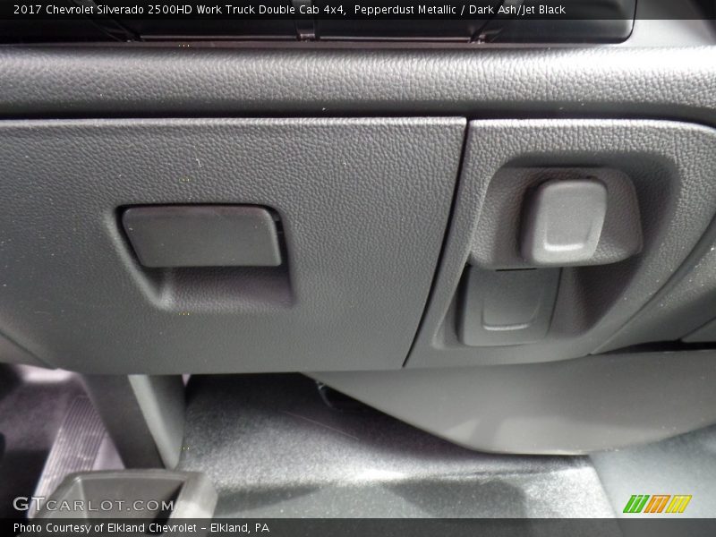 Pepperdust Metallic / Dark Ash/Jet Black 2017 Chevrolet Silverado 2500HD Work Truck Double Cab 4x4