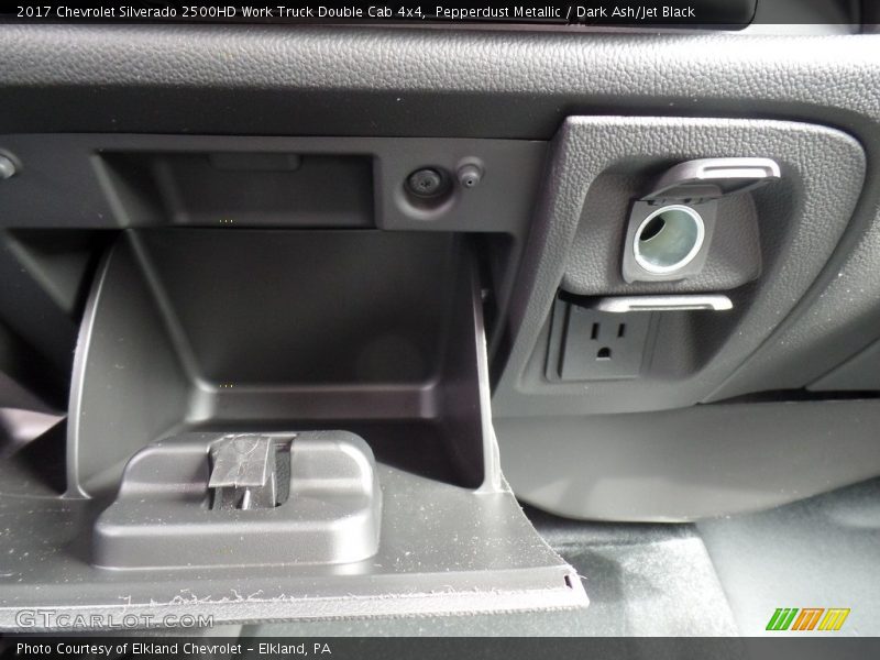 Pepperdust Metallic / Dark Ash/Jet Black 2017 Chevrolet Silverado 2500HD Work Truck Double Cab 4x4