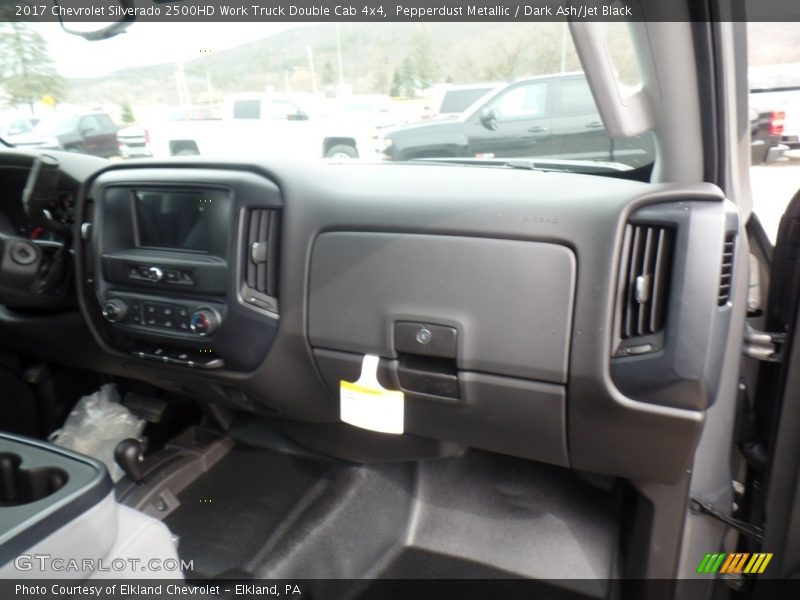 Pepperdust Metallic / Dark Ash/Jet Black 2017 Chevrolet Silverado 2500HD Work Truck Double Cab 4x4