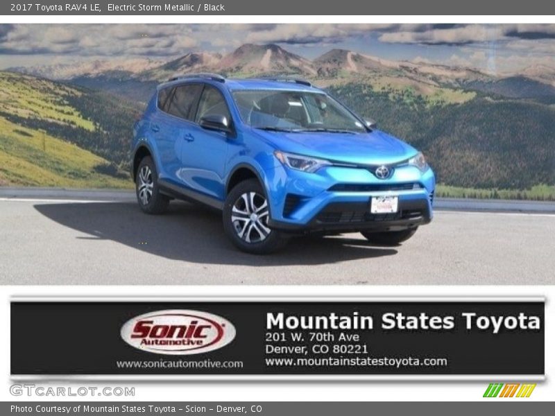 Electric Storm Metallic / Black 2017 Toyota RAV4 LE