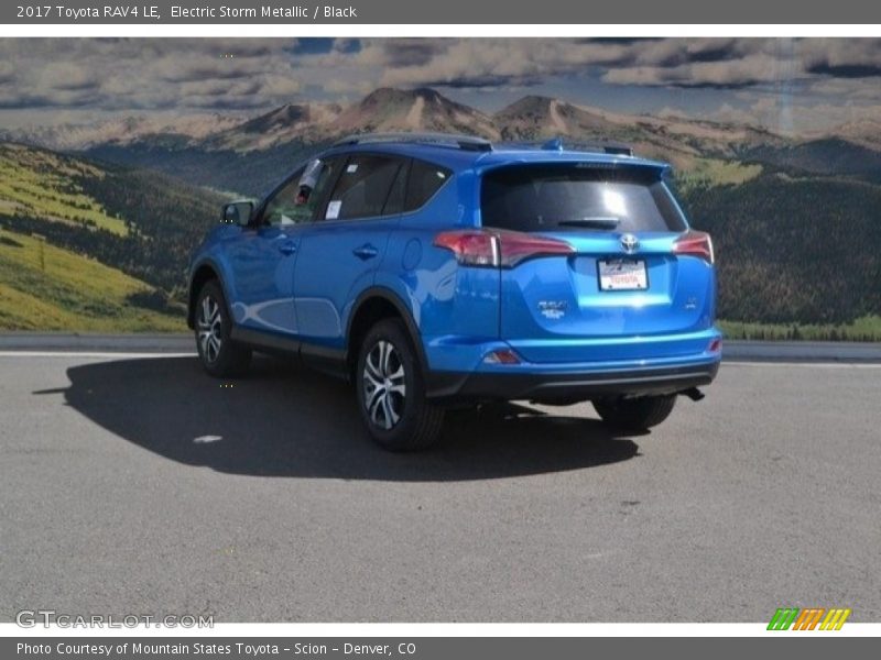 Electric Storm Metallic / Black 2017 Toyota RAV4 LE