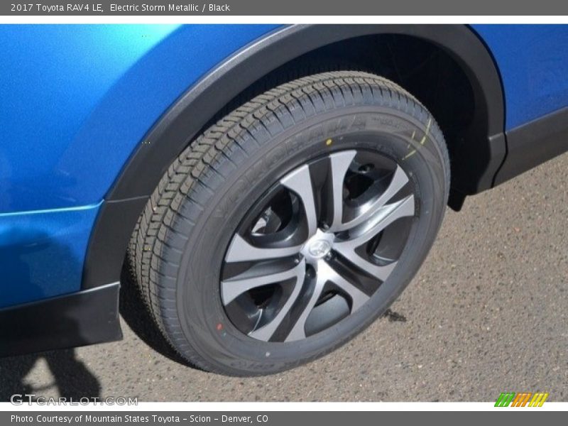 Electric Storm Metallic / Black 2017 Toyota RAV4 LE