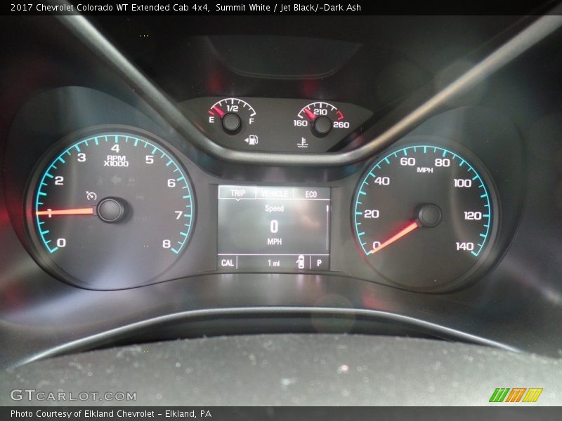 Summit White / Jet Black/­Dark Ash 2017 Chevrolet Colorado WT Extended Cab 4x4