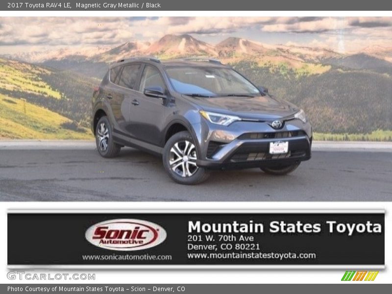 Magnetic Gray Metallic / Black 2017 Toyota RAV4 LE