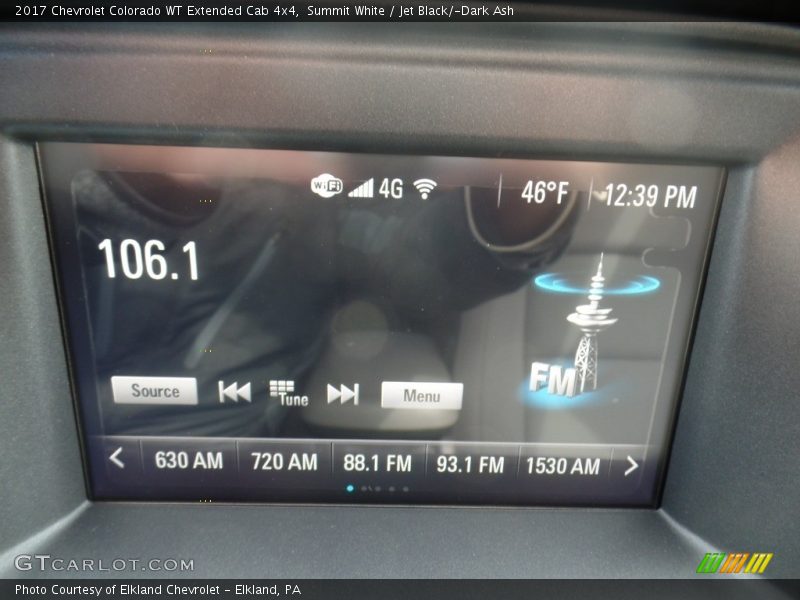 Summit White / Jet Black/­Dark Ash 2017 Chevrolet Colorado WT Extended Cab 4x4