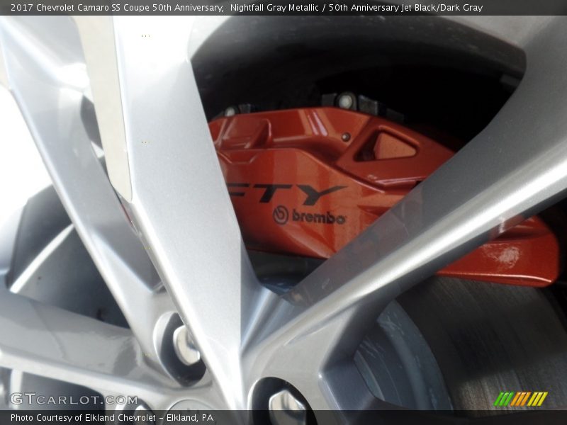 Nightfall Gray Metallic / 50th Anniversary Jet Black/Dark Gray 2017 Chevrolet Camaro SS Coupe 50th Anniversary