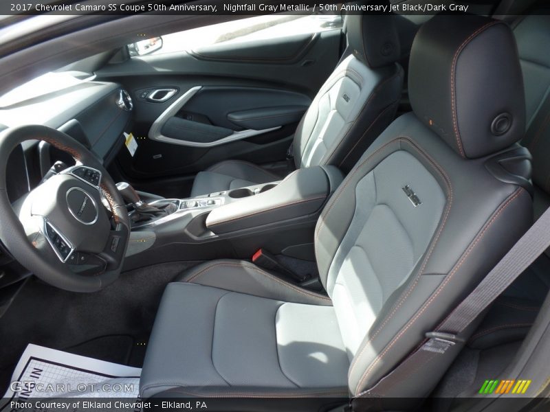 Nightfall Gray Metallic / 50th Anniversary Jet Black/Dark Gray 2017 Chevrolet Camaro SS Coupe 50th Anniversary
