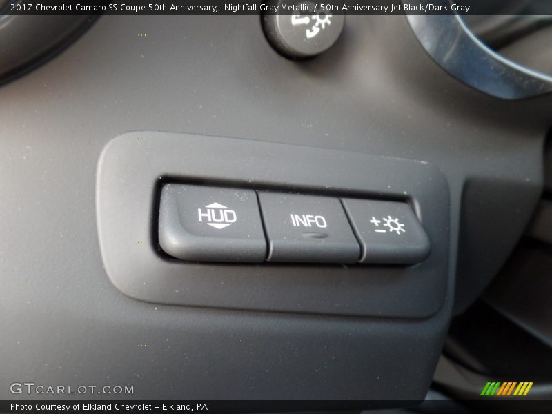 Nightfall Gray Metallic / 50th Anniversary Jet Black/Dark Gray 2017 Chevrolet Camaro SS Coupe 50th Anniversary