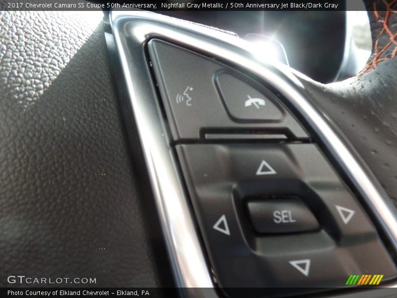 Nightfall Gray Metallic / 50th Anniversary Jet Black/Dark Gray 2017 Chevrolet Camaro SS Coupe 50th Anniversary