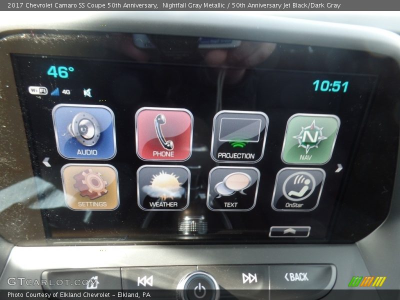 Nightfall Gray Metallic / 50th Anniversary Jet Black/Dark Gray 2017 Chevrolet Camaro SS Coupe 50th Anniversary