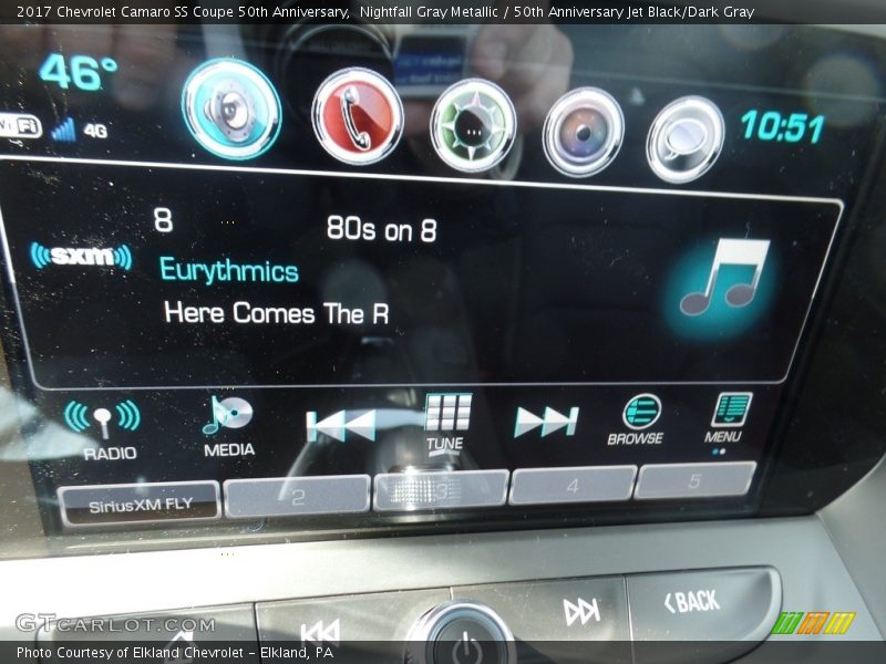 Nightfall Gray Metallic / 50th Anniversary Jet Black/Dark Gray 2017 Chevrolet Camaro SS Coupe 50th Anniversary