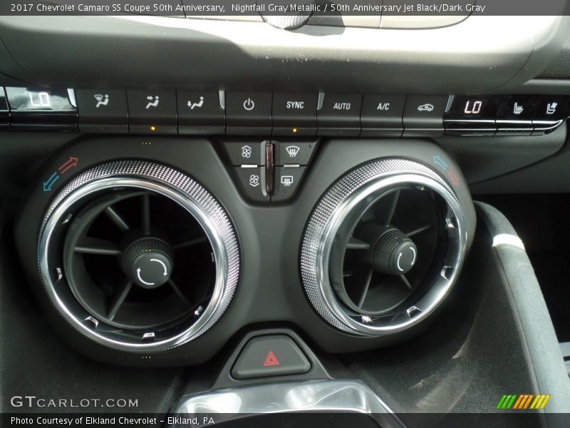 Nightfall Gray Metallic / 50th Anniversary Jet Black/Dark Gray 2017 Chevrolet Camaro SS Coupe 50th Anniversary