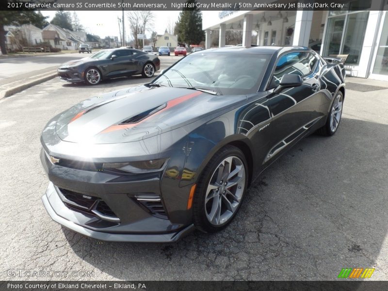 Nightfall Gray Metallic / 50th Anniversary Jet Black/Dark Gray 2017 Chevrolet Camaro SS Convertible 50th Anniversary
