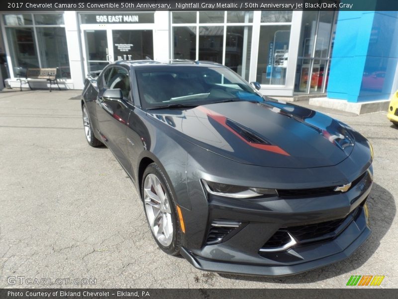 Nightfall Gray Metallic / 50th Anniversary Jet Black/Dark Gray 2017 Chevrolet Camaro SS Convertible 50th Anniversary
