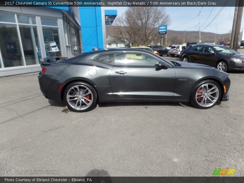 Nightfall Gray Metallic / 50th Anniversary Jet Black/Dark Gray 2017 Chevrolet Camaro SS Convertible 50th Anniversary