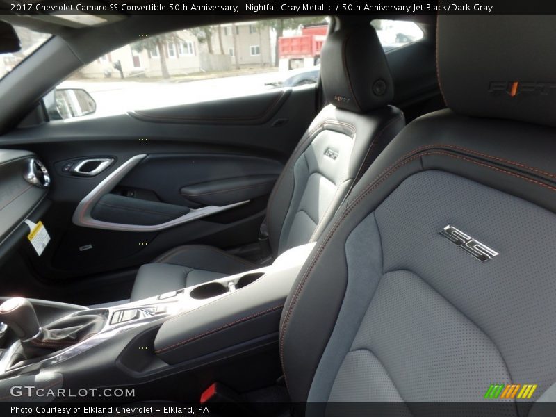Nightfall Gray Metallic / 50th Anniversary Jet Black/Dark Gray 2017 Chevrolet Camaro SS Convertible 50th Anniversary
