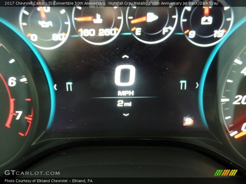 Nightfall Gray Metallic / 50th Anniversary Jet Black/Dark Gray 2017 Chevrolet Camaro SS Convertible 50th Anniversary
