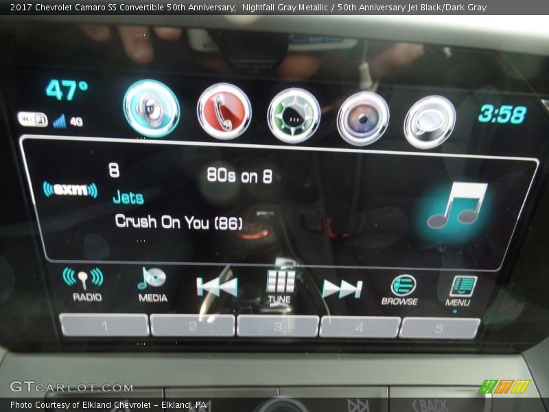 Nightfall Gray Metallic / 50th Anniversary Jet Black/Dark Gray 2017 Chevrolet Camaro SS Convertible 50th Anniversary
