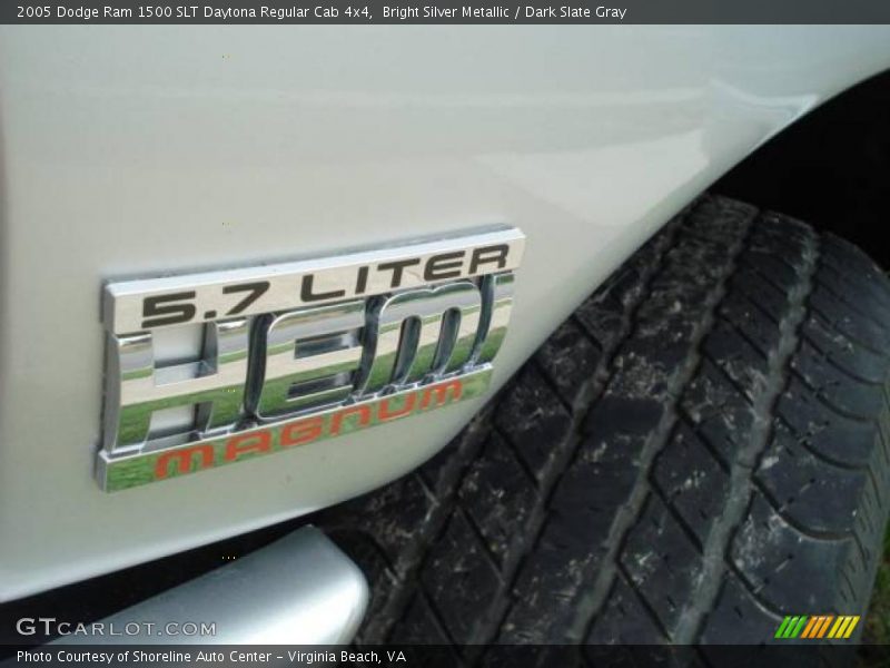 Bright Silver Metallic / Dark Slate Gray 2005 Dodge Ram 1500 SLT Daytona Regular Cab 4x4