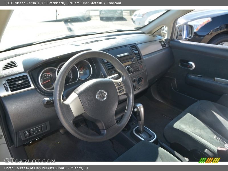 Brilliant Silver Metallic / Charcoal 2010 Nissan Versa 1.8 S Hatchback