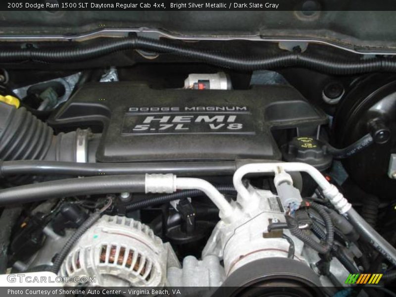 Bright Silver Metallic / Dark Slate Gray 2005 Dodge Ram 1500 SLT Daytona Regular Cab 4x4