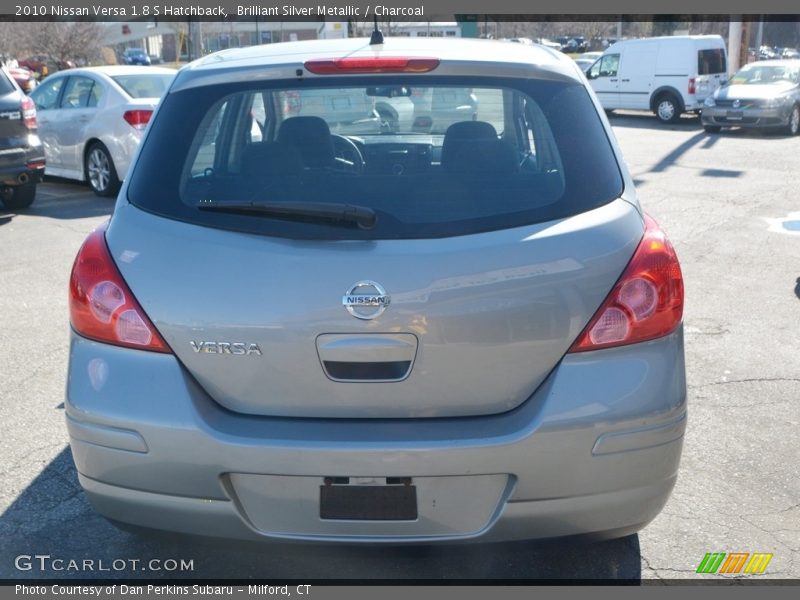Brilliant Silver Metallic / Charcoal 2010 Nissan Versa 1.8 S Hatchback
